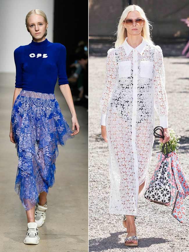 Robes en dentelle mode été 2026
