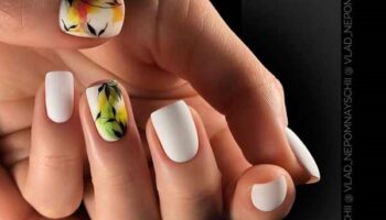 Beau design d'ongles courts