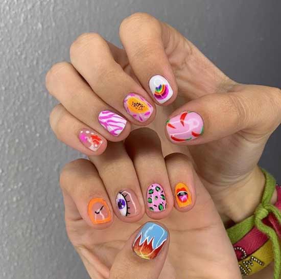 Conception lumineuse de tous les ongles