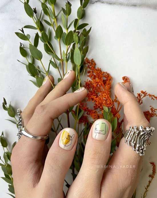 Design pour les ongles courts 2026: nouvelle manucure, idées de photo