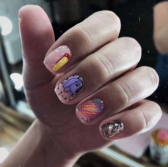 Design pour les ongles courts 2026: nouvelle manucure, idées de photo