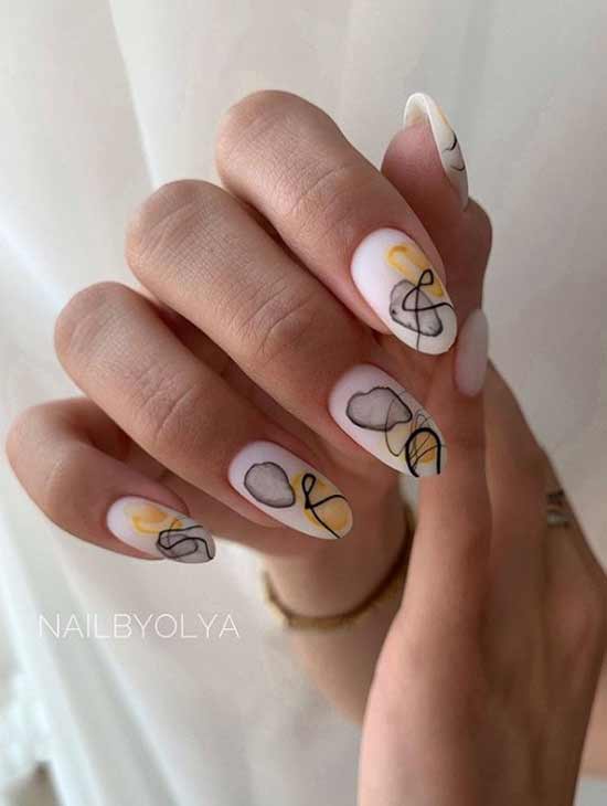 Manucure nue d'automne