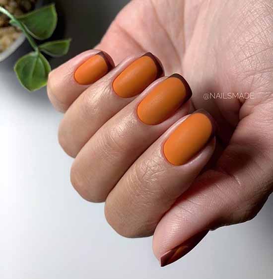 Design d'ongles français colorés automne 2026