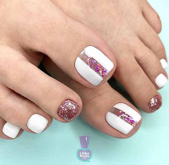 Pédicure brillante: 100 nouvelles idées de photo, design de mode