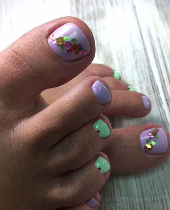 Pédicure brillante: 100 nouvelles idées de photo, design de mode