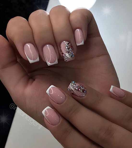 Conception d'ongles avec strass 2026: photos, nouveautés exquises