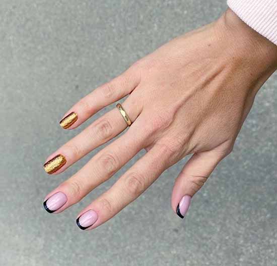 Conception d'ongles en feuille: photo, nouveautés de manucure à la mode