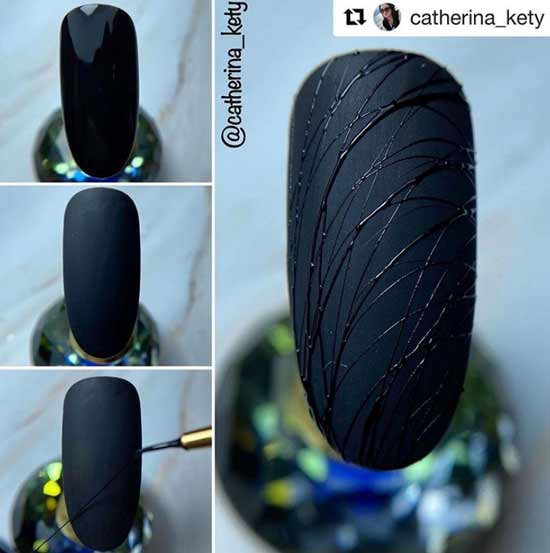 Comment faire une toile d'araignée sur votre photo d'ongles