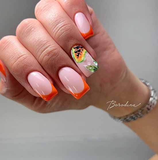 Manucure française avec un motif: nouveautés françaises 2026