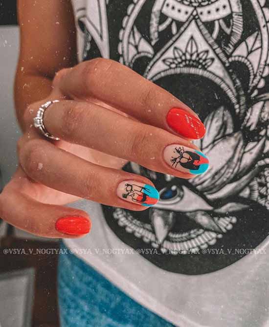 Manucure française avec un motif: nouveautés françaises 2026