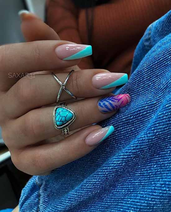 Manucure française avec un motif: nouveautés françaises 2026