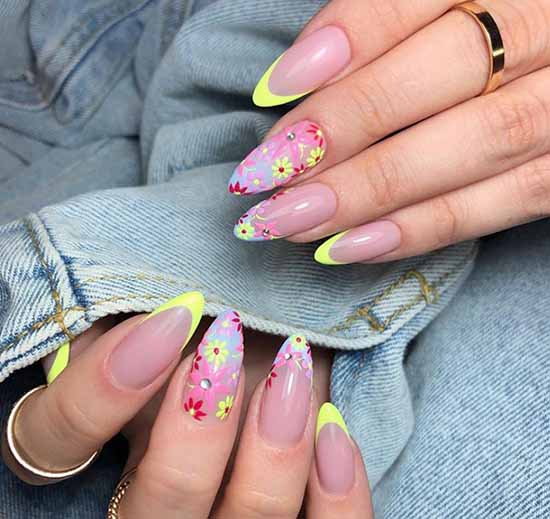 Manucure française avec un motif: nouveautés françaises 2026