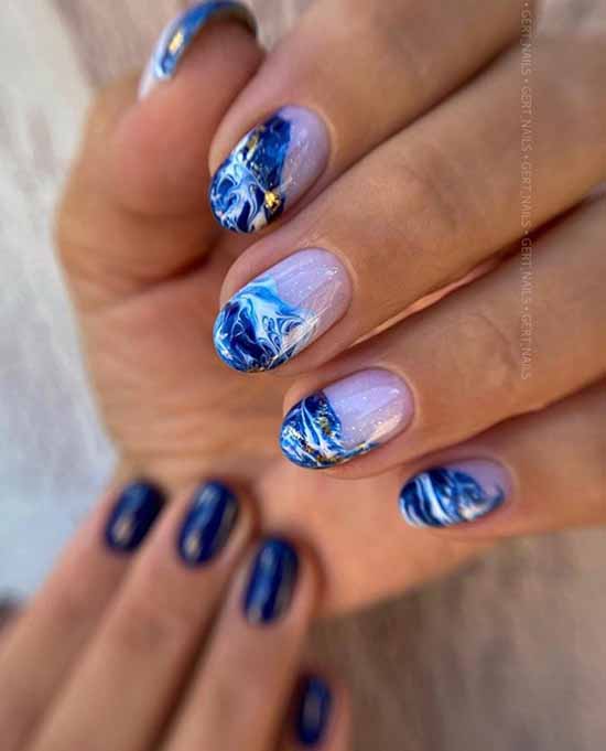 Manucure française avec un motif: nouveautés françaises 2026