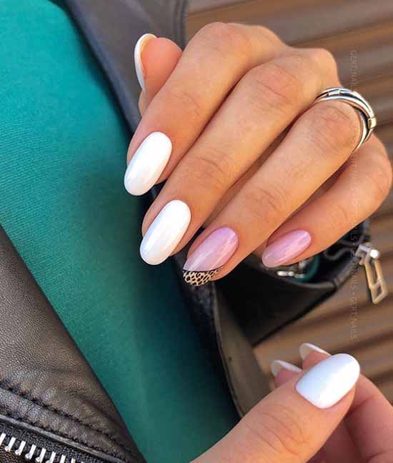 Manucure française avec un motif: nouveautés françaises 2026