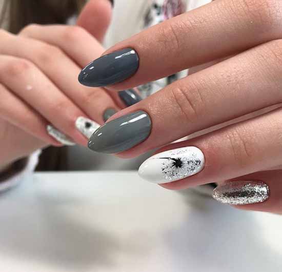 Ongles blancs avec des motifs: nouveaux articles, idées de manucure sur la photo