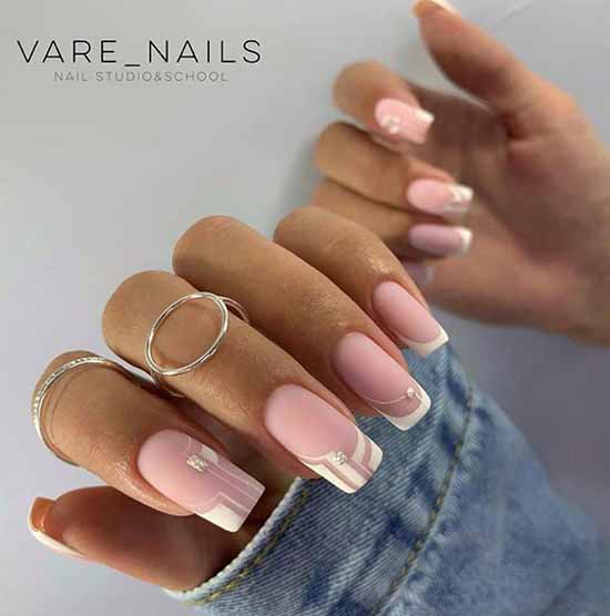 Manucure française avec design: photo, les meilleures nouveautés