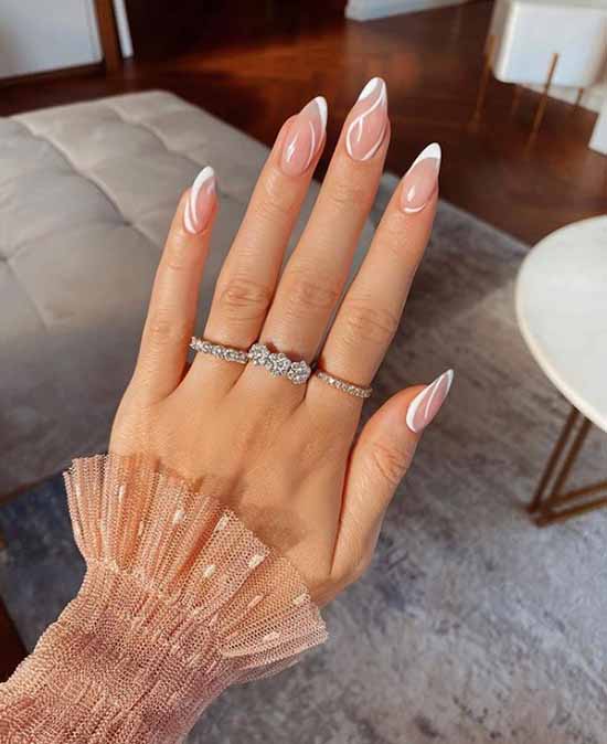 Manucure française avec design: photo, les meilleures nouveautés
