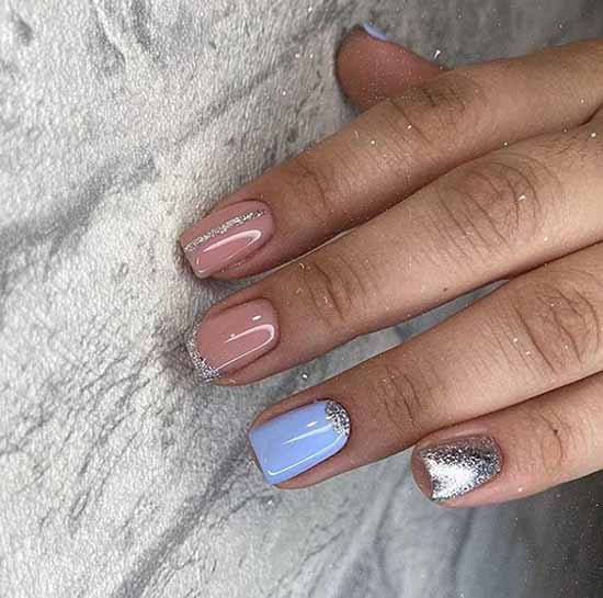 Conception d'ongles en argent: 105 idées sur la photo avec une nouvelle manucure