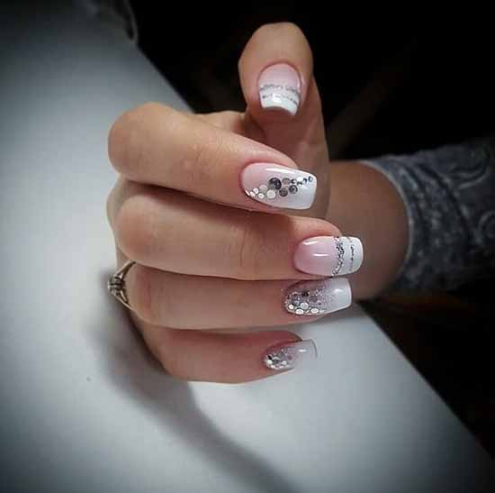 Conception d'ongles en argent: 105 idées sur la photo avec une nouvelle manucure