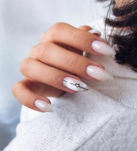 Beau vernis gel manucure au lait