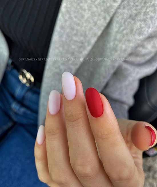 Vernis gel manucure rouge laiteux
