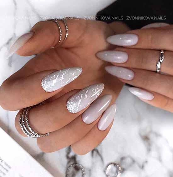 Vernis gel design ongles longs