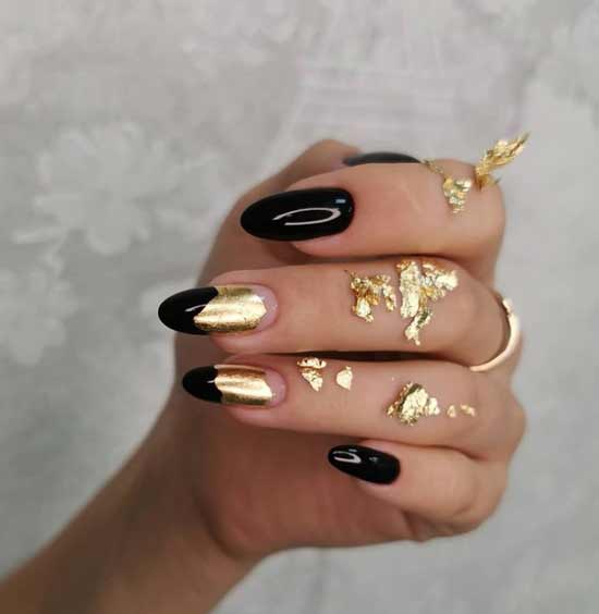 Coulée de feuille sur les ongles