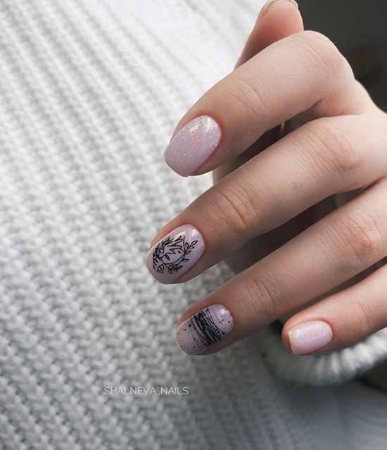 Manucure pailletée beige: idées de conception d'ongles gracieuses