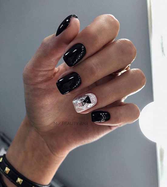 Manucure noir et blanc