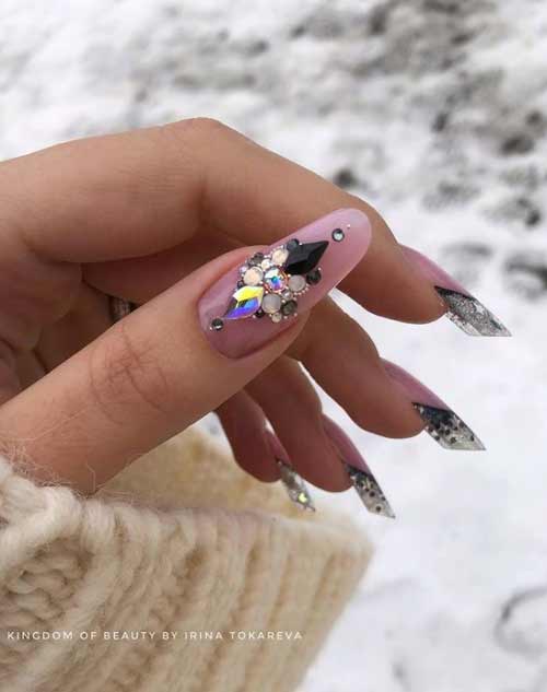 Paillettes françaises et cristaux Swarovski