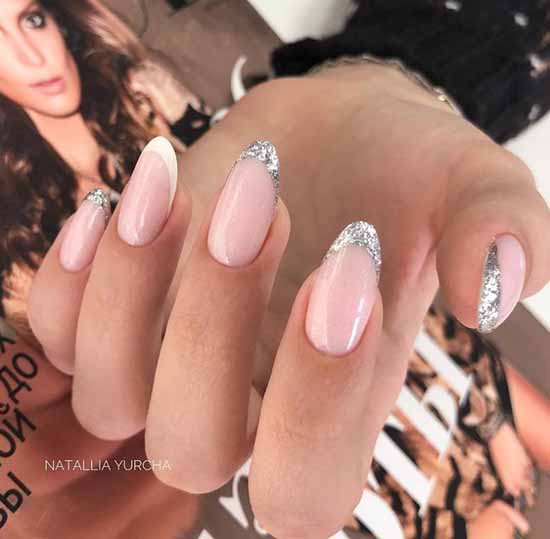 French with sparkles: 100 photos de manucure, les idées les plus récentes