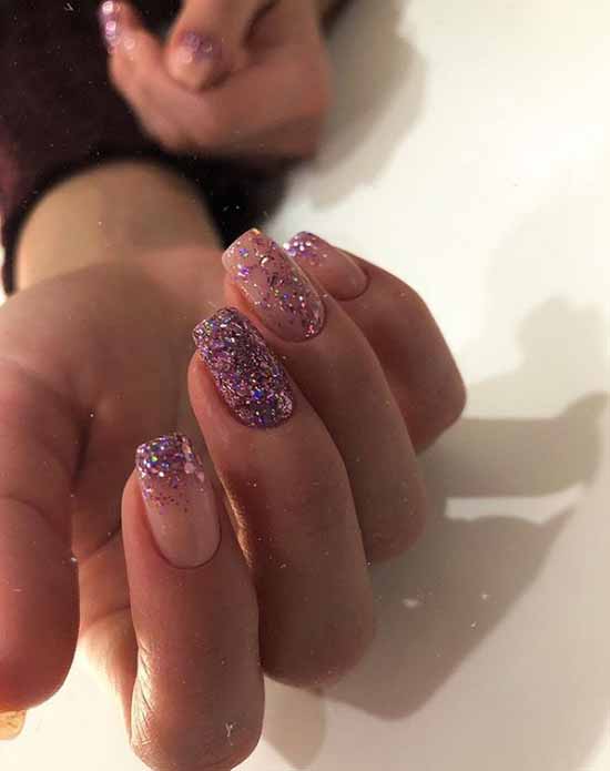 French with sparkles: 100 photos de manucure, les idées les plus récentes