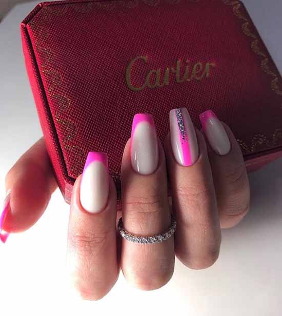 French with sparkles: 100 photos de manucure, les idées les plus récentes