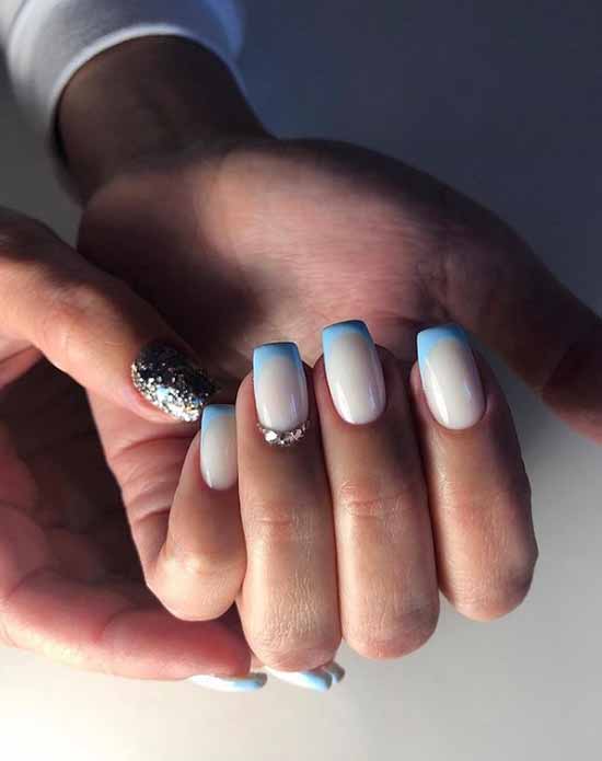 French with sparkles: 100 photos de manucure, les idées les plus récentes