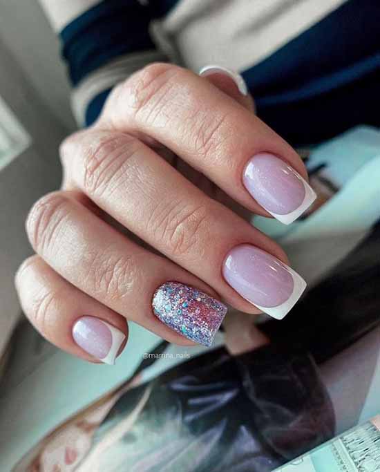 French with sparkles: 100 photos de manucure, les idées les plus récentes