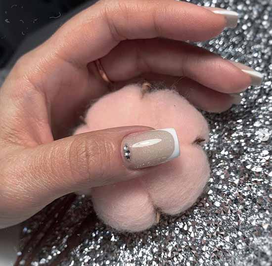 French with sparkles: 100 photos de manucure, les idées les plus récentes