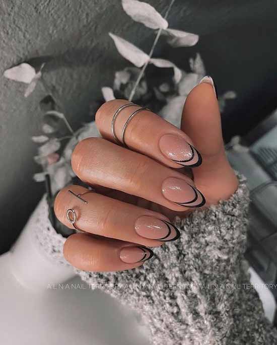 Double français à paillettes