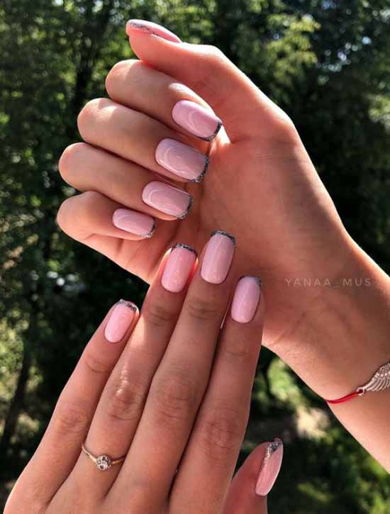 French with sparkles: 100 photos de manucure, les idées les plus récentes