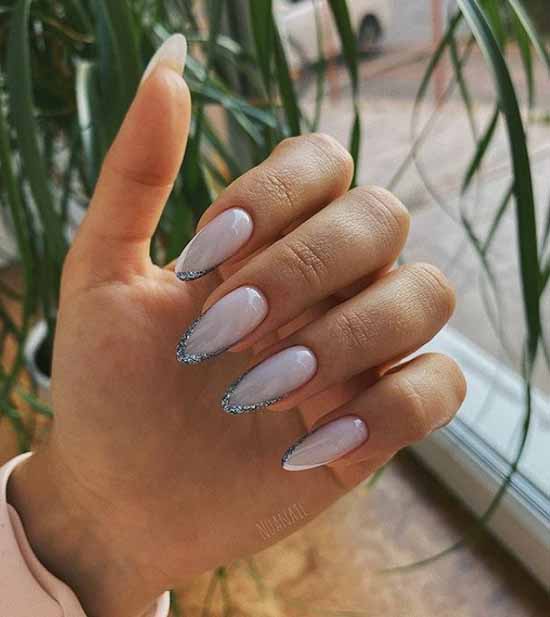 French with sparkles: 100 photos de manucure, les idées les plus récentes