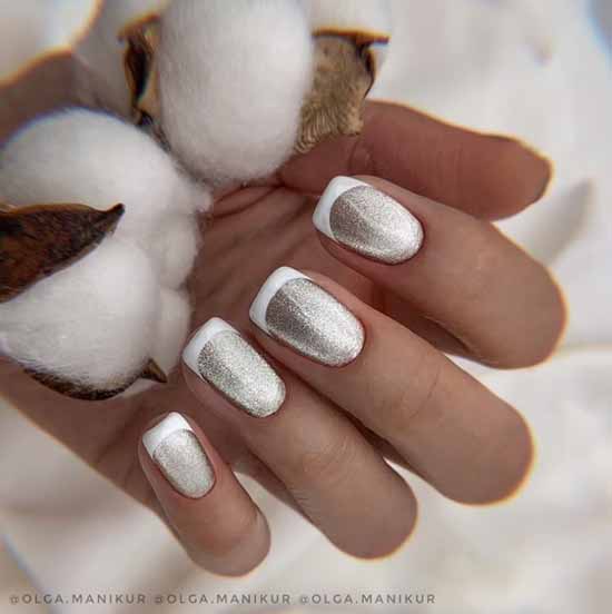 Veste blanche à sequins