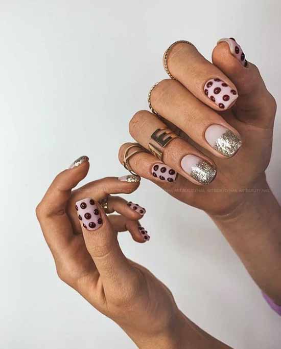 French with sparkles: 100 photos de manucure, les idées les plus récentes