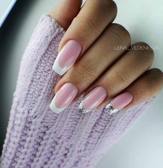 Veste rose et argent