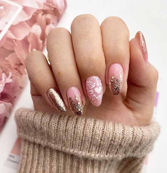 French with sparkles: 100 photos de manucure, les idées les plus récentes