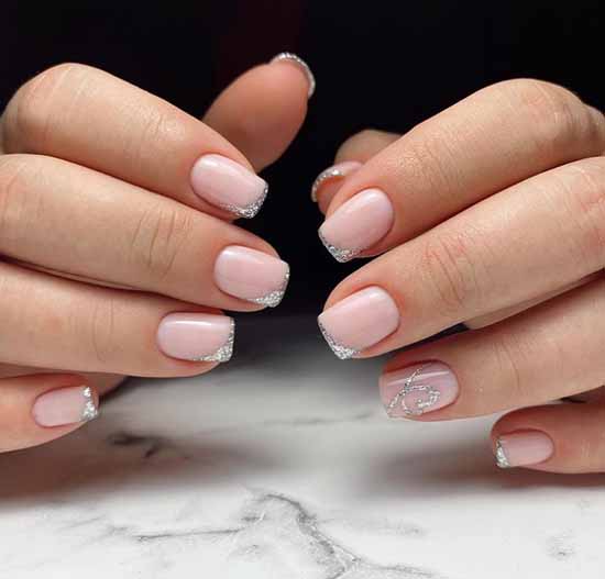 French with sparkles: 100 photos de manucure, les idées les plus récentes