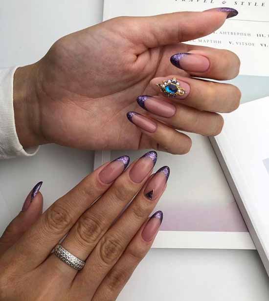 French with sparkles: 100 photos de manucure, les idées les plus récentes