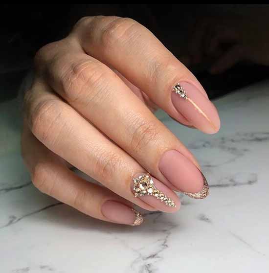 Français mat avec paillettes