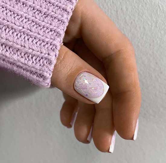 French with sparkles: 100 photos de manucure, les idées les plus récentes