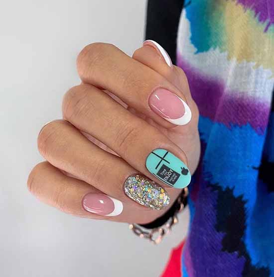 French with sparkles: 100 photos de manucure, les idées les plus récentes