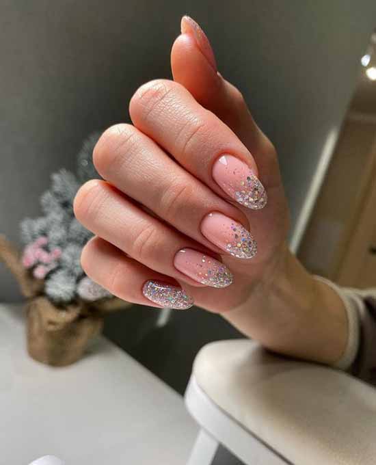 French with sparkles: 100 photos de manucure, les idées les plus récentes