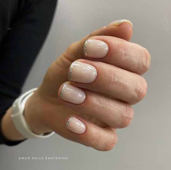 French with sparkles: 100 photos de manucure, les idées les plus récentes